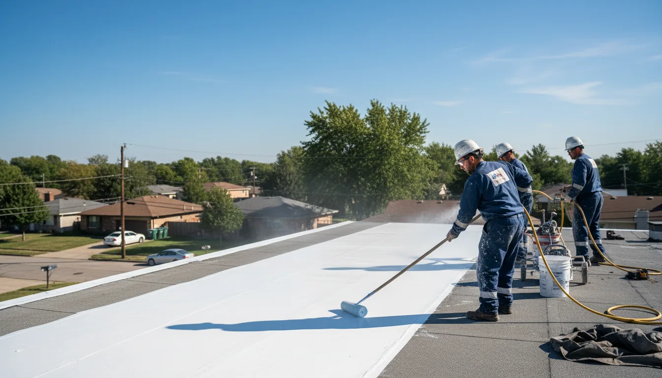 Commercial roof coating in Elwood, IN near me
